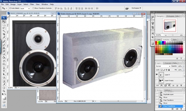 Creation of Ghetto blaster: Step 4